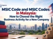 MSIC Code and MSIC Codes in Malaysia: How to Choose the Right Business Activity for a New Company